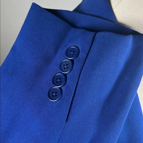 Lauren Ralph Lauren Women’s 100% Silk Single-Breasted Blazer–Size 14–Royal Blue - Picture 14 of 14